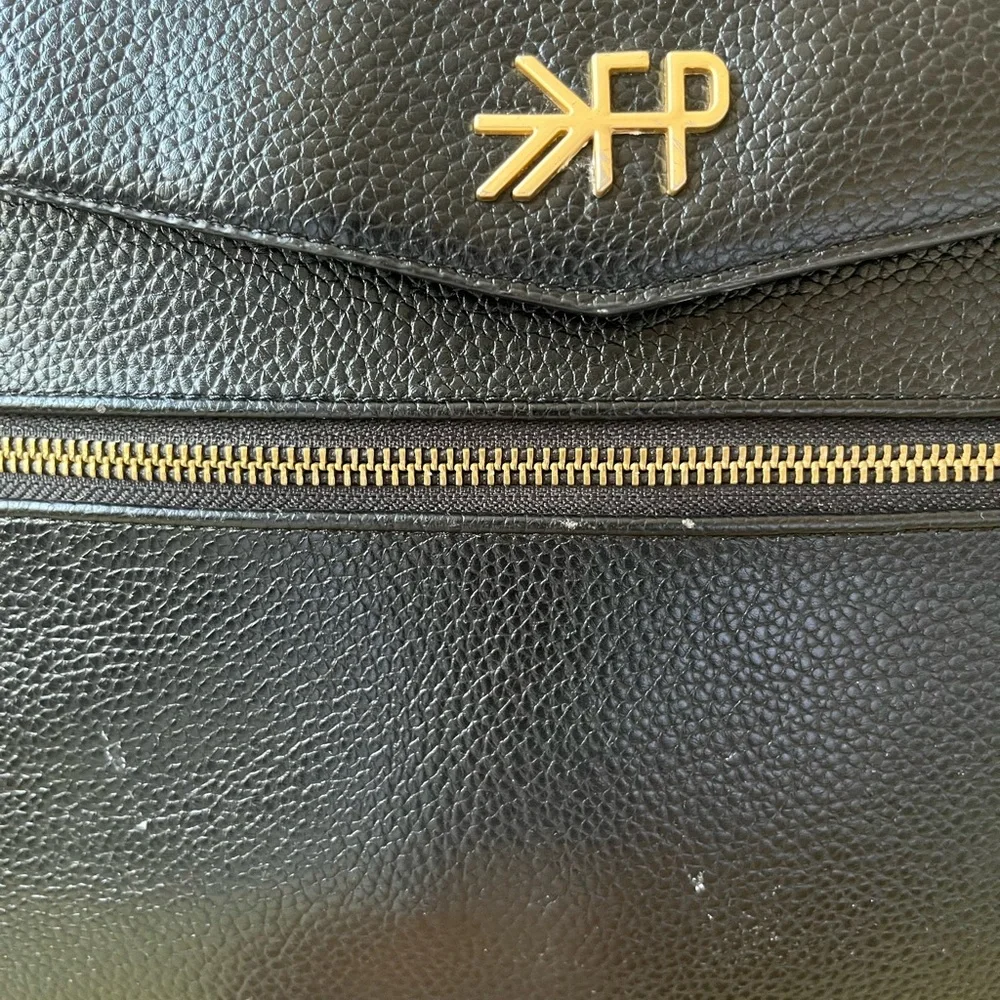 Freshly Picked Black Backpack Diaper Bag with Gold Hardware